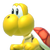 Sprite of the icon for a red Koopa Troopa in the New Super Mario Bros. U style of Super Mario Maker 2. It appears in the user-interface for editing mode.