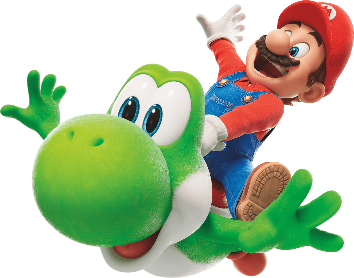 File:TSMGM Mario and Yoshi artwork.png - Super Mario Wiki, the Mario ...
