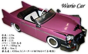 Analytic illustration of the Wario Car, from the official Japanese website for WarioWare, Inc.: Mega Microgame$!