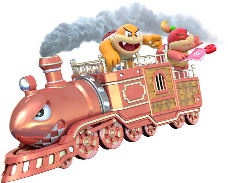 File:Boom Boom Pom Pom Train - Super Mario 3D World.png