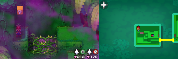 Block 31 in Dimble Wood of Mario & Luigi: Bowser's Inside Story + Bowser Jr.'s Journey.