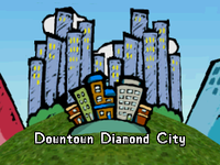 Downtown Diamond City from WarioWare: Touched!