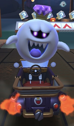 King Boo (Luigi's Mansion) performing a trick.
