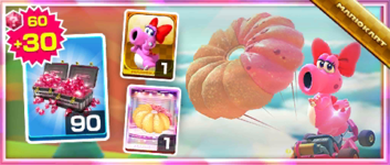 The Strawberry Donut Pack from the Cooking Tour in Mario Kart Tour