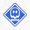 A sticker in Mario Kart World