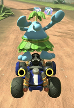 Pianta performing a trick.