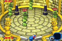 Pokey room in Fiery Stage in Mario Pinball Land