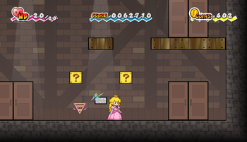 Second and third ? Blocks in Merlee's Basement of Super Paper Mario.