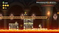 Luigi sighting in Roy's Ironclad Castle from New Super Luigi U