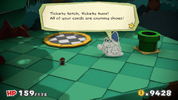 Kamek changes Mario's cards