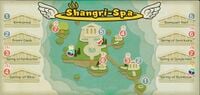 Map of Shangri-Spa in Paper Mario: The Origami King
