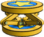 A blue jump pad or jump platform, as seen in Paper Mario: The Thousand-Year Door and Super Paper Mario respectively.