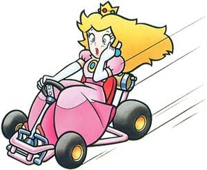 Artwork of the Princess for Super Mario Kart