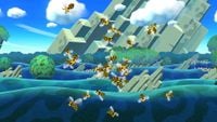A Beehive's bees in Super Smash Bros. for Wii U