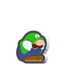 Crouching Luigi Standee from Super Mario Bros. Wonder