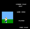 Game Over screen (1P Stroke Play)