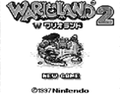 Title screen of the unreleased Japanese Game Boy version. The copyright date is still 1997, and the trademark symbol is a placeholder.
