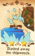 "Blasted away the shipwreck." discovery from Nep-Enut Habitat in Yoshi and the Mysterious Book