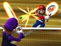 Mario volleys with Waluigi