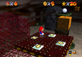 A block in the Hazy Maze Cave in Super Mario 64