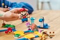 Photo of the interactive LEGO Mario figure playing in the set