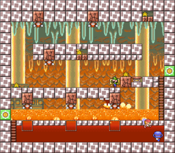 Level 5-1 map in the game Mario & Wario.