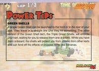 One of the Mario Kart 64 Collectible Trading Cards.