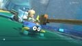 Another screenshot of Rosalina, racing on the track's anti-gravity area.