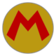 Builder Mario's emblem from Mario Kart Tour