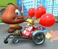 The Peach Cup Challenge from the New Year's Tour of Mario Kart Tour