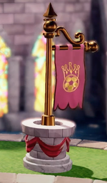 Royal Castle goal-line decoration