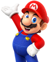 Mario's in-game render in Super Mario Party Jamboree.