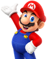 An alternate render for Mario, exclusively seen in-game.