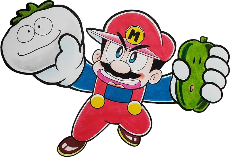 File:Mario with vegetables KC Mario.png