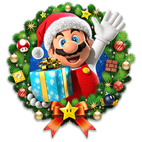 Mushroom Kingdom Create-A-Card holiday wreath-mario.png
