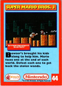 One of the Nintendo Collector Cards