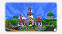 Peach's Castle in the intro of Super Mario Galaxy 2