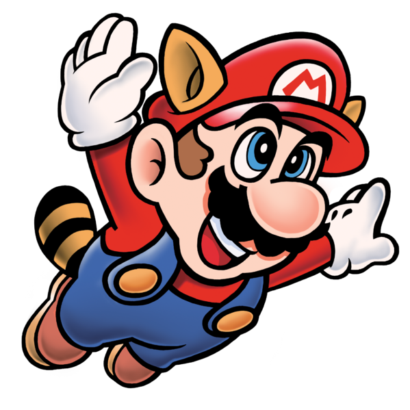 File:Raccoon Mario Artwork - Super Mario Bros. 3.png