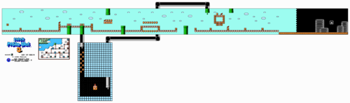 Map in the NES version