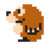Monty Mole icon in Super Mario Maker 2 (Super Mario Bros. style)