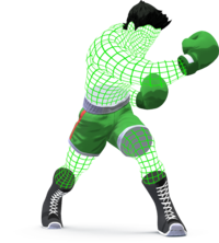 Artwork of Little Mac in his Wireframe form, from Super Smash Bros. for Nintendo 3DS / Wii U