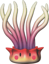 Artwork of a Sea Anemone from Yoshi's Story