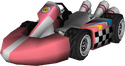 The model for Princess Peach's Standard Kart M from Mario Kart Wii