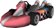 The model for Princess Peach's Standard Kart M from Mario Kart Wii