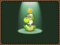 A green Baby Yoshi, the seventh star child, hatching out of an egg