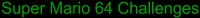 The logo for Super Mario 64 Challenges