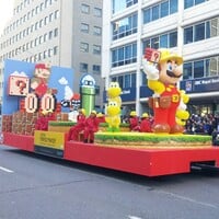 The Super Mario Maker float at the 2015 Toronto Santa Claus Parade