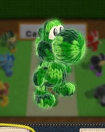 Camo Yoshi, from Yoshi's Woolly World.