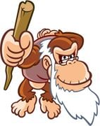 Artwork of Cranky Kong from DK: King of Swing