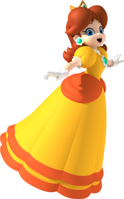 Artwork of Princess Daisy in Mario Party 8